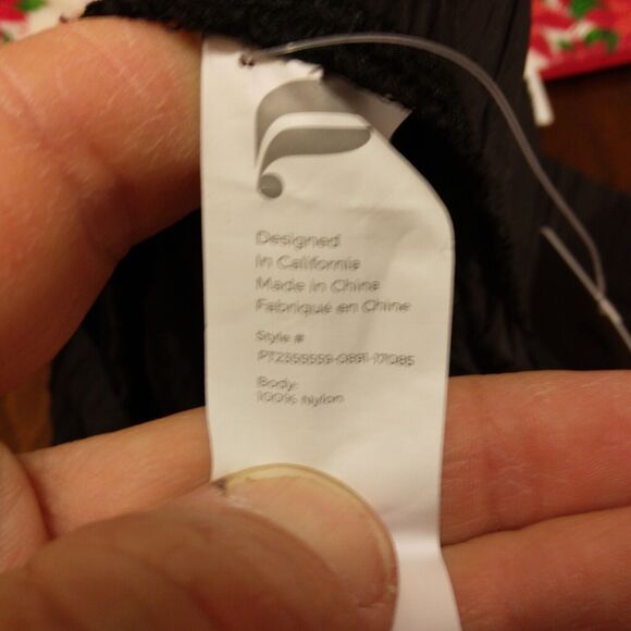 Fabletics ultra high waisted piped nylon pants womens 3XL XXXL black - Picture 10 of 12